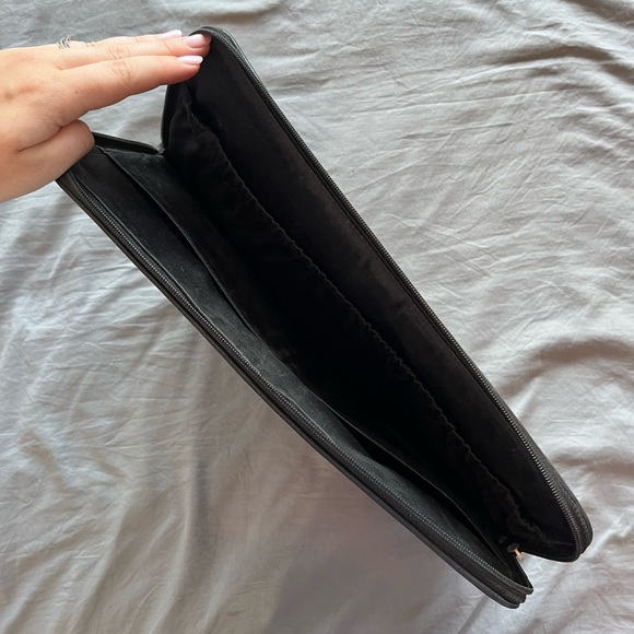 COACH Black Classic Logo Laptop Case - Picture 3 of 4